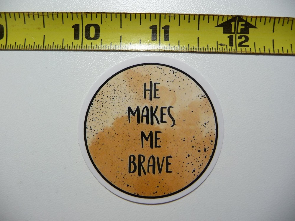 Brave Faith Christian Decal Sticker for Church Belief