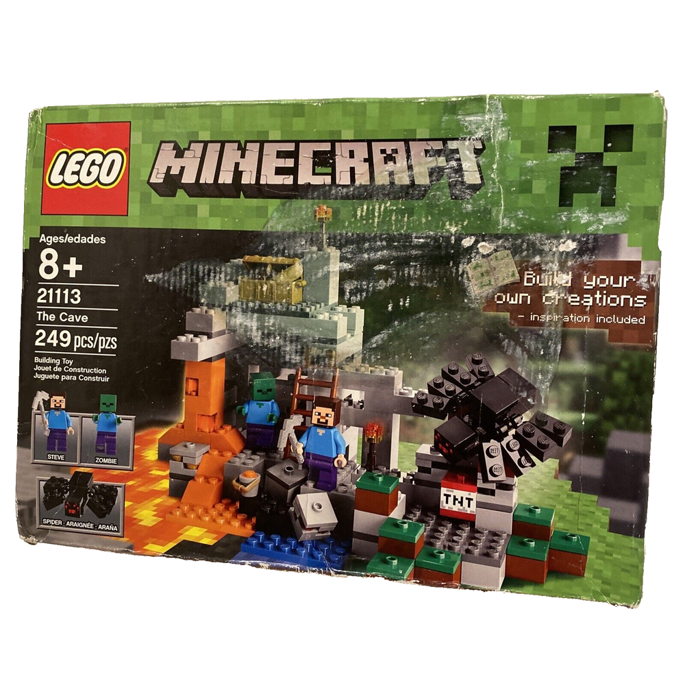 LEGO Minecraft The Cave 21113 Building Set for Creative Play