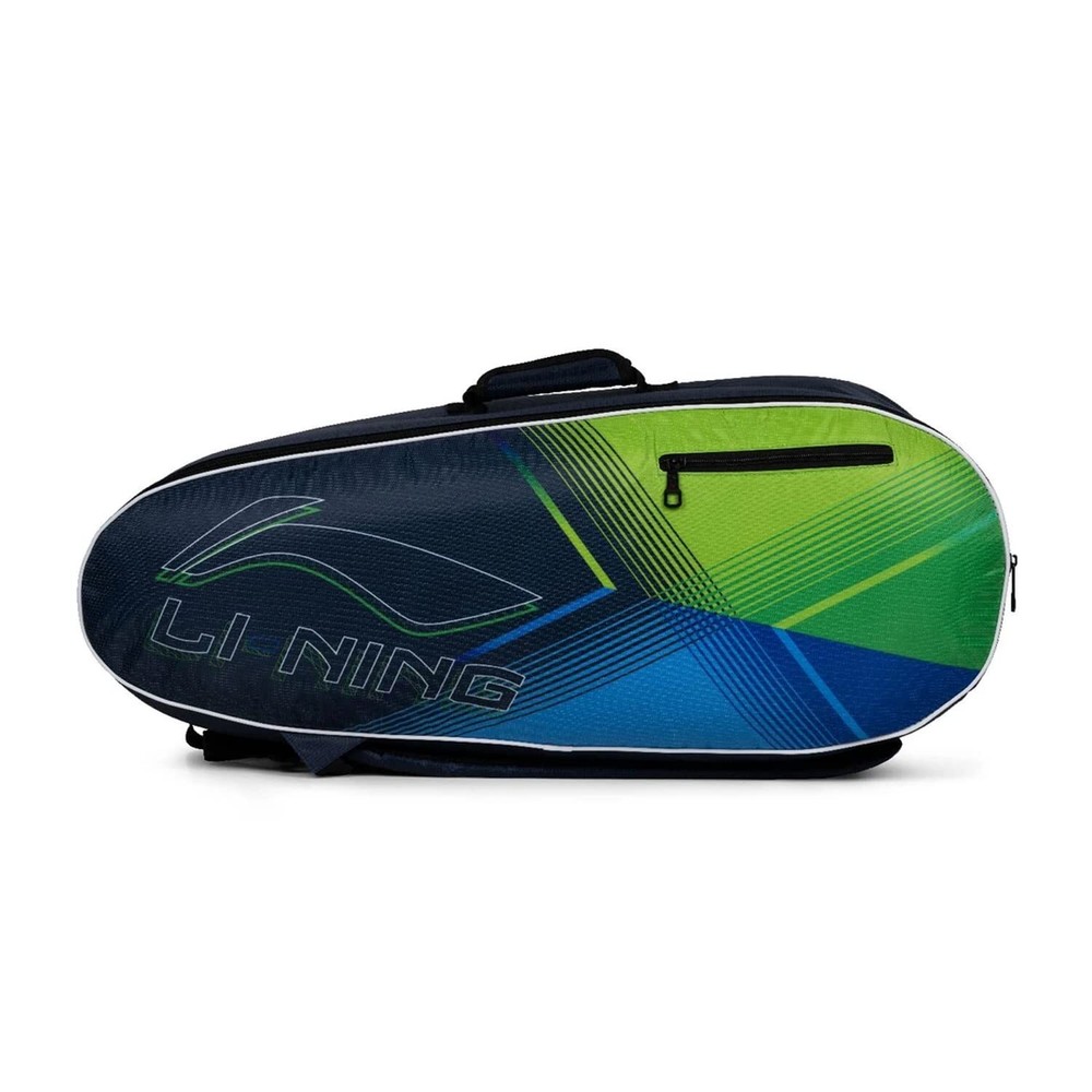 Double Zipper with Front Pocket 6 in 1 Li Ning Super X Badminton Kit Bag