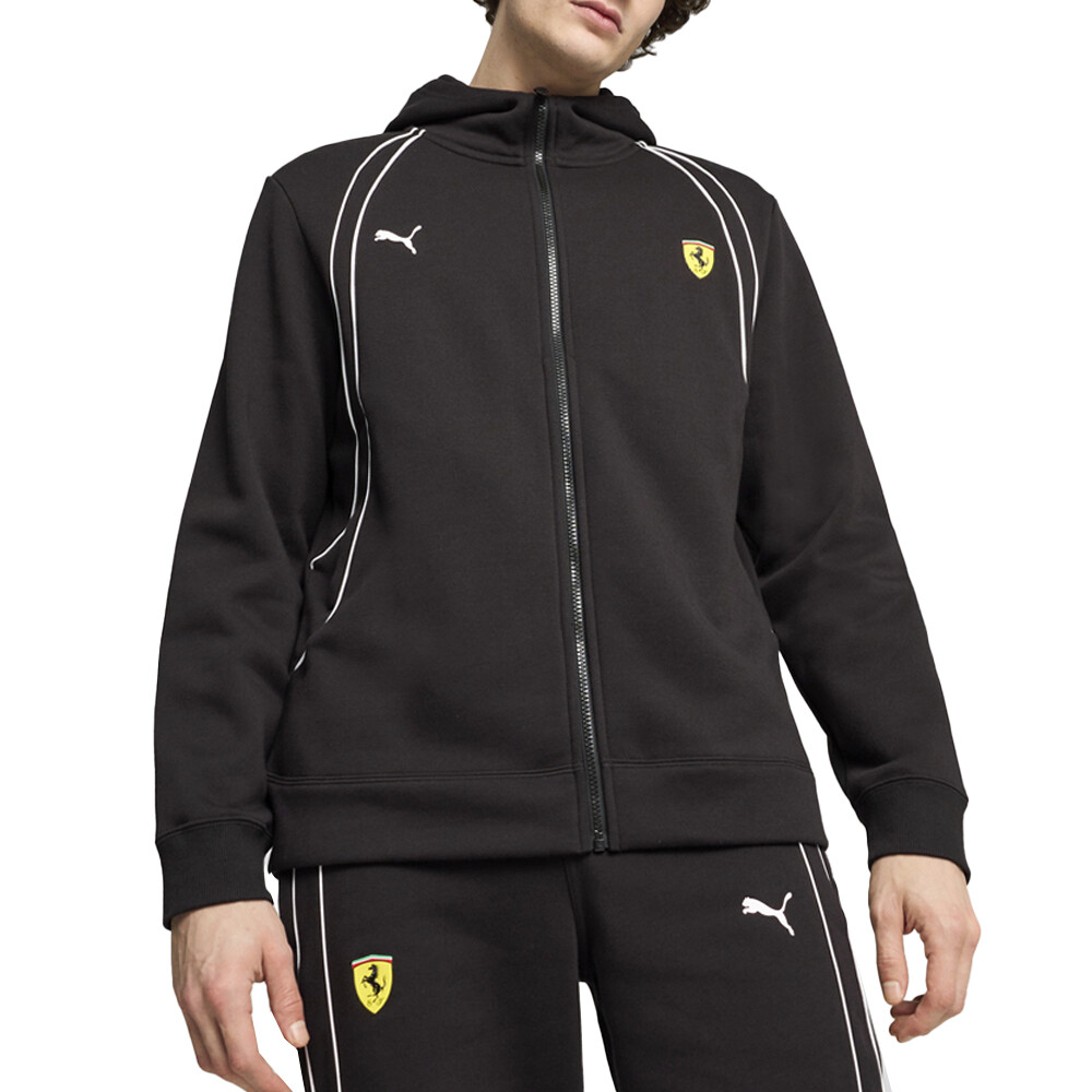 Puma Sf Race Full Zip Hoodie Mens Black Casual Outerwear 62704601