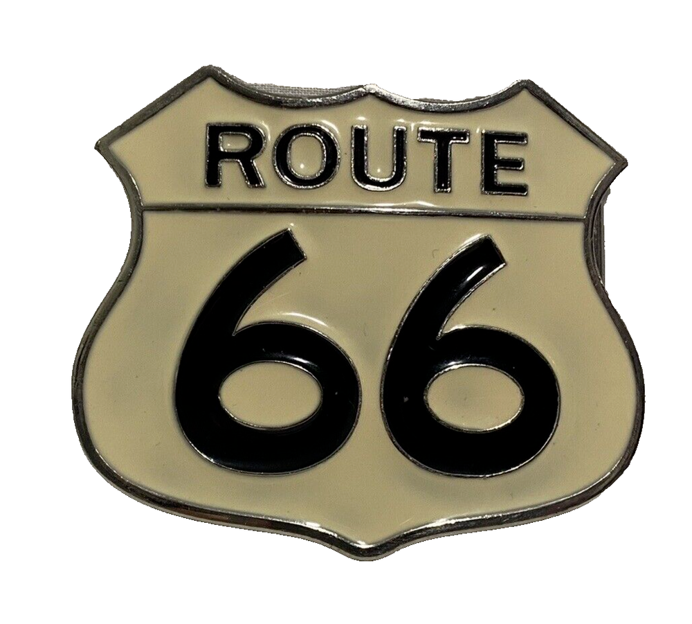 Route 66 Belt Buckle Western Cowboy Native American Motorcyclist