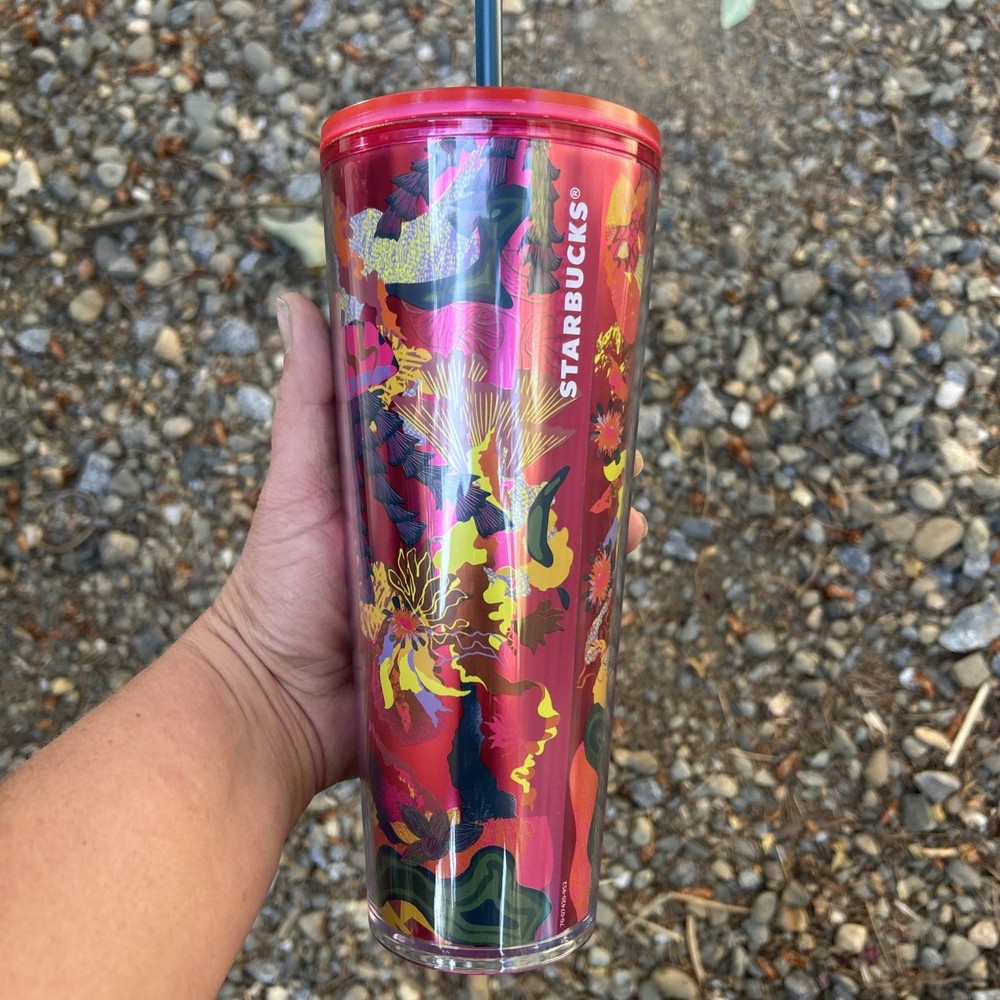 Starbucks 2023 Fall Buenas Vibras 24oz Venti Cold Cup with Good Energy