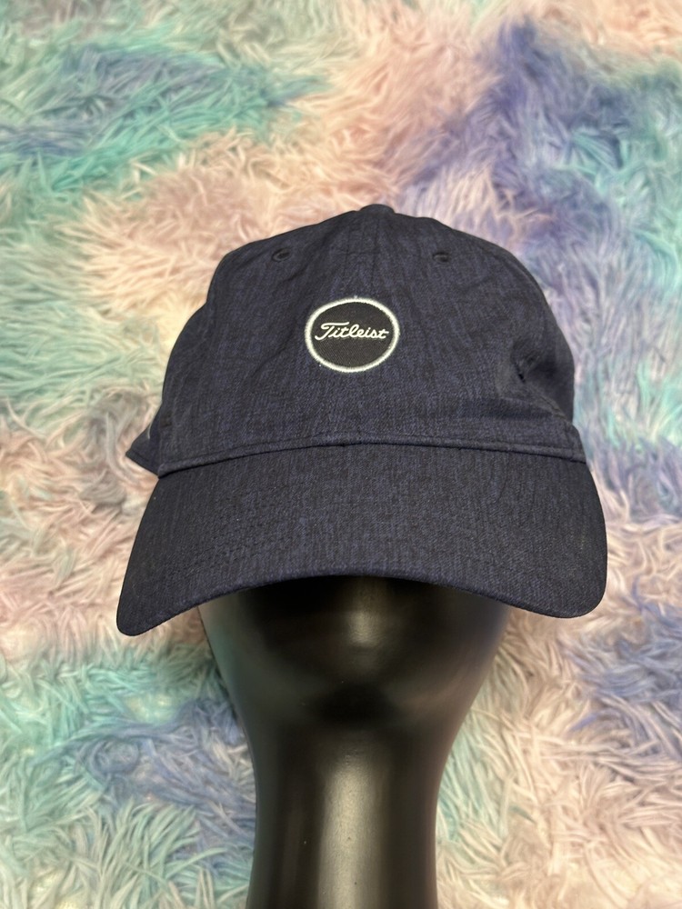 Titleist Hat Cap Strap Back Blue White Golf Athletic Adjustable Mens USA