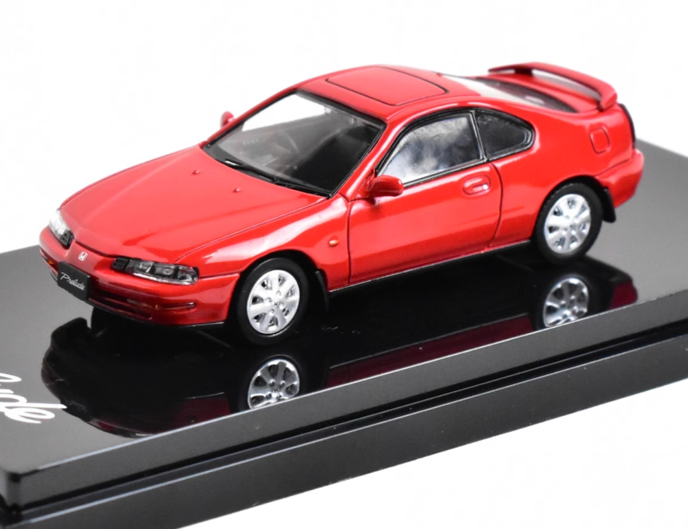 BN Hobby Japan 1:64 Red Honda Prelude Coupe Diecast Metal Sports Car Model