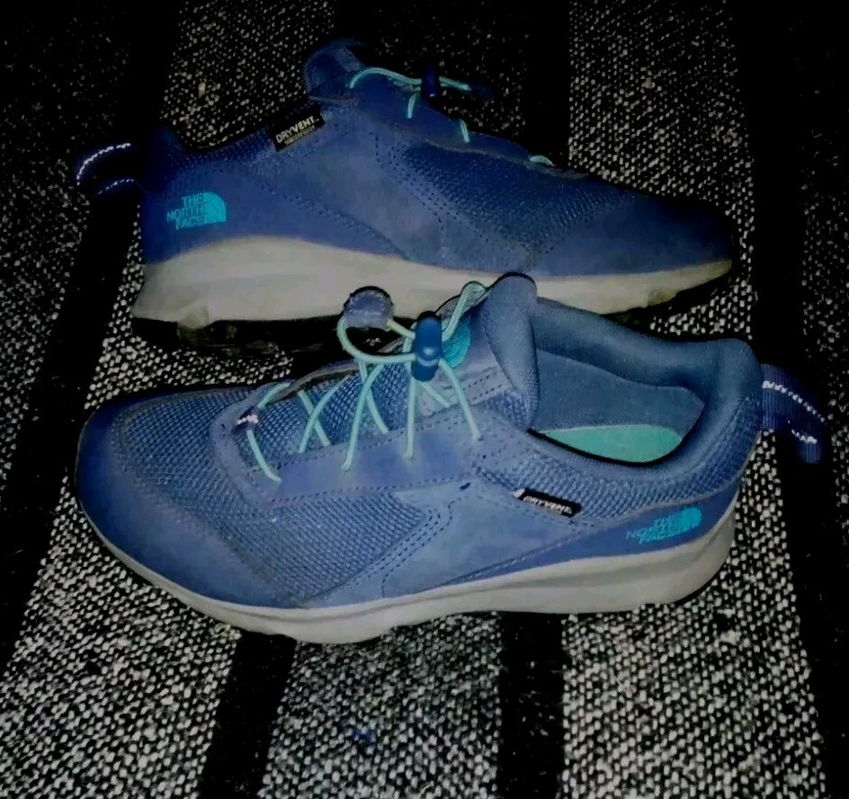 The North Face Womens Dryvent Waterproof Trail Running Sneakers Size 4.5 Blue