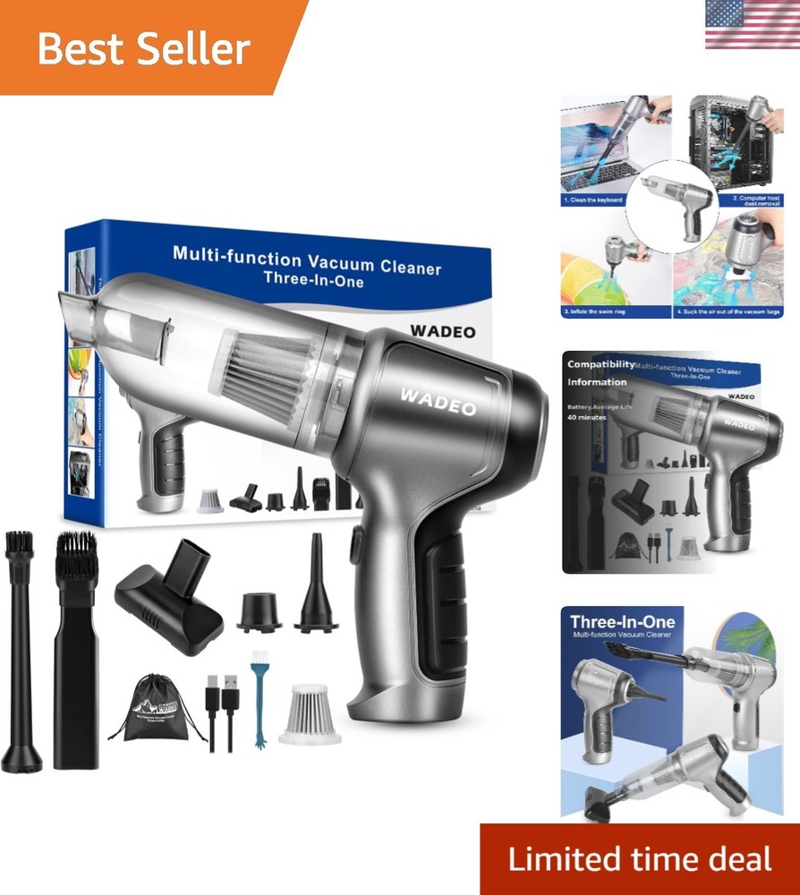 Lightweight Mini Car Vacuum with HEPA Filter - Ultimate Portable Cleaning Tool