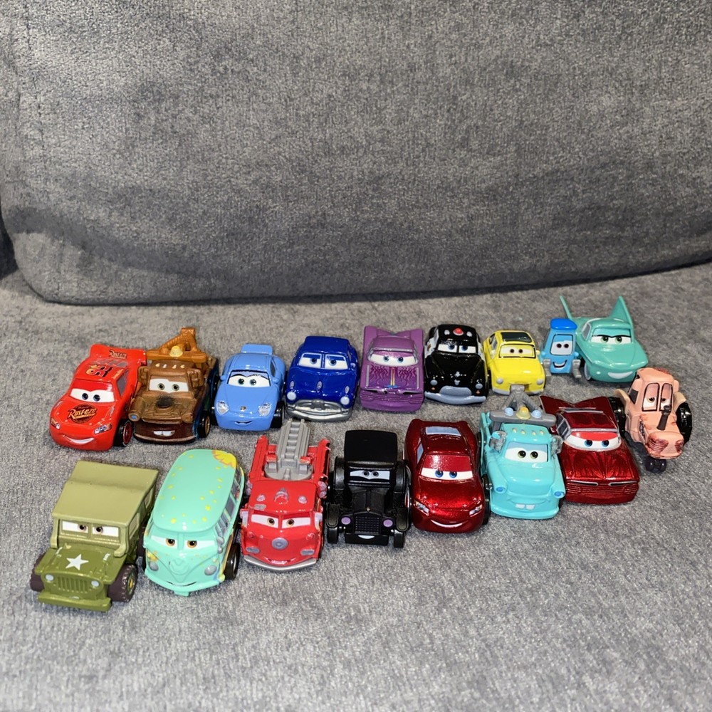 *READ DESC* Pixar Cars Mini Racers Radiator Springs Townies Collection Lot Of 17
