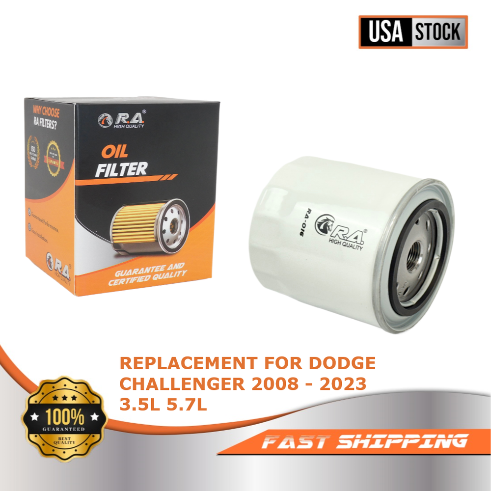 High Performance Spin-on Oil Filter for DODGE CHALLENGER 2008 - 2023 3.5L 5.7L