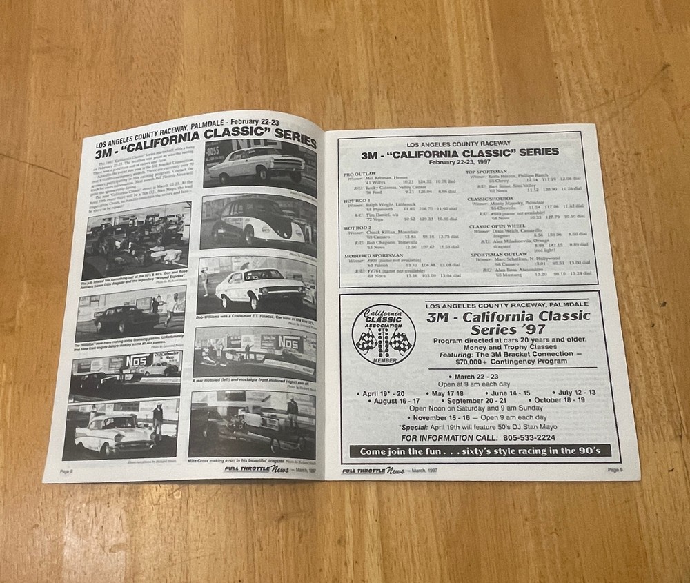 Full Throttle News Racing Magazine March 1997 Issue-image