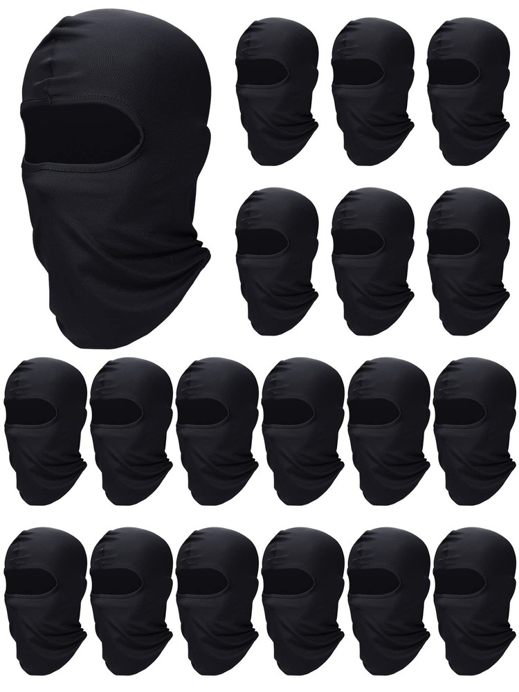 18-Piece Balaclava Ski Mask Set for Men – Full Face Cover, UV Protection, Summer & Winter Wear