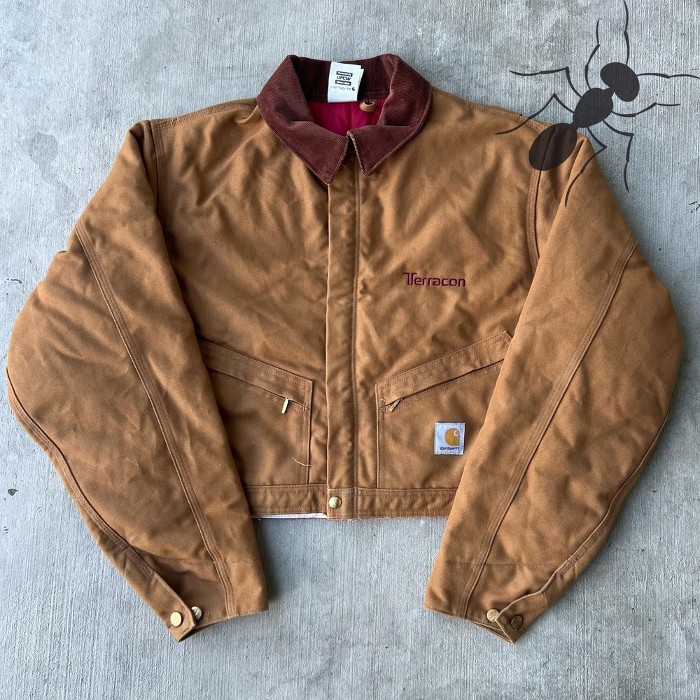 Y2K Vintage Carhartt Cropped Detroit Brown Work Jacket