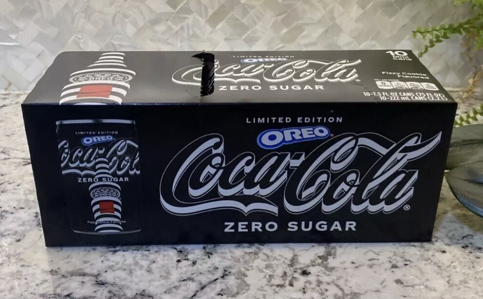 NEW! LIMITED TIME! Coca-Cola Zero Sugar OREO, 7.5 oz 10 Pack, FREE EXPEDITED 1 6-image