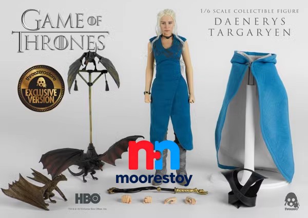 Threezero Game of Thrones Daenerys Targaryen 1/6th Exclusive Figure New in Stock