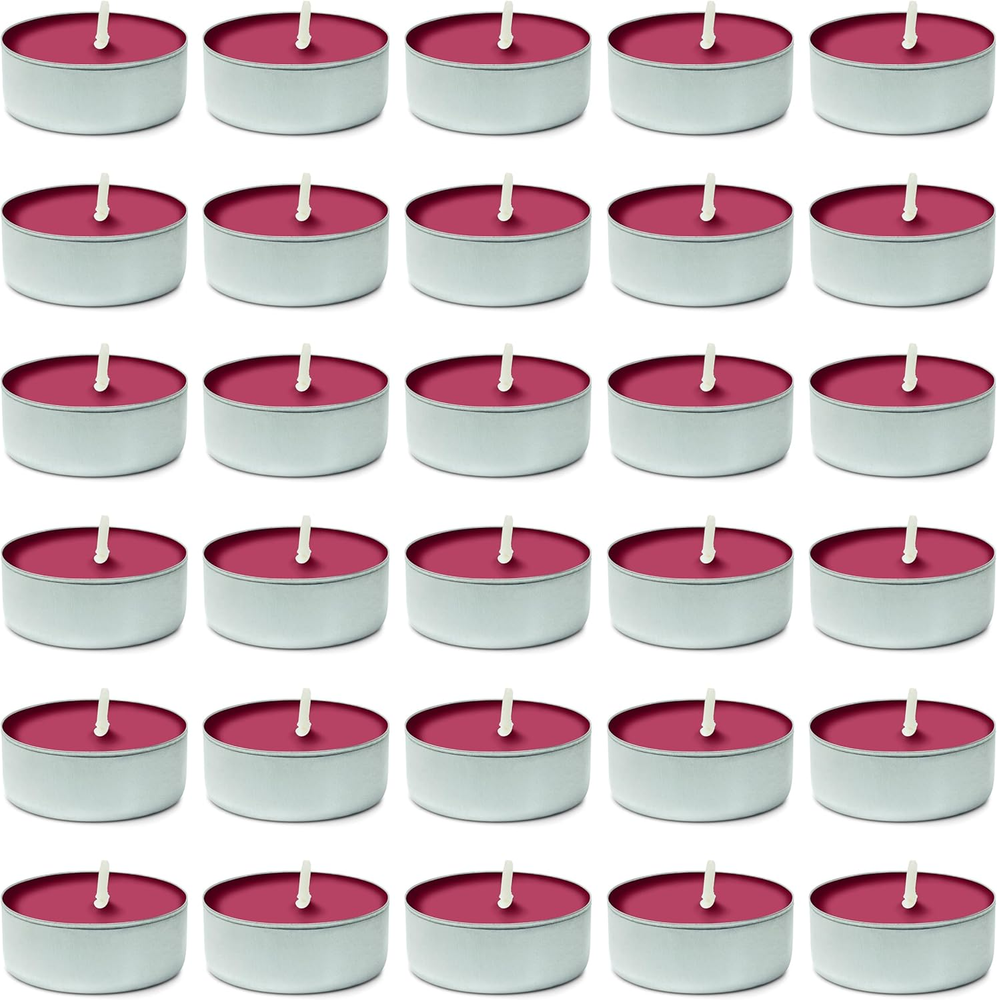 30 Black Cherry Scented Tealight Candles by Decorrack