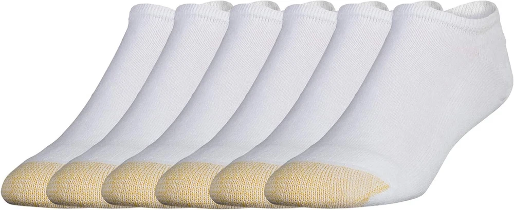 Gold Toe Men 039 S Athletic Cushioned Cotton Crew Socks White 6 Pair