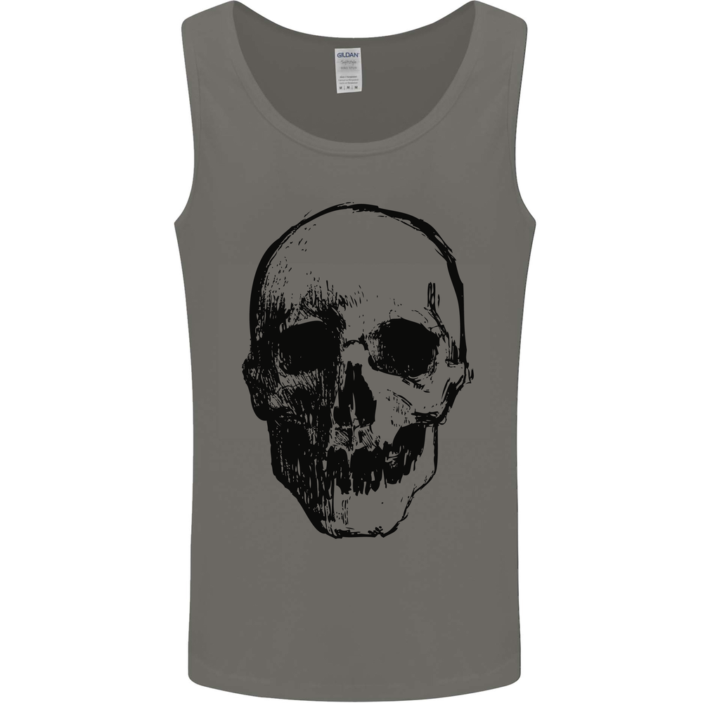 Human Skull Mens Vest Tank Top