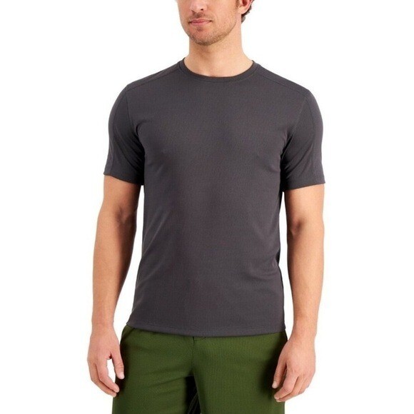 New ID Ideology Men's Birdseye Training T-Shirt Gray Size Medium