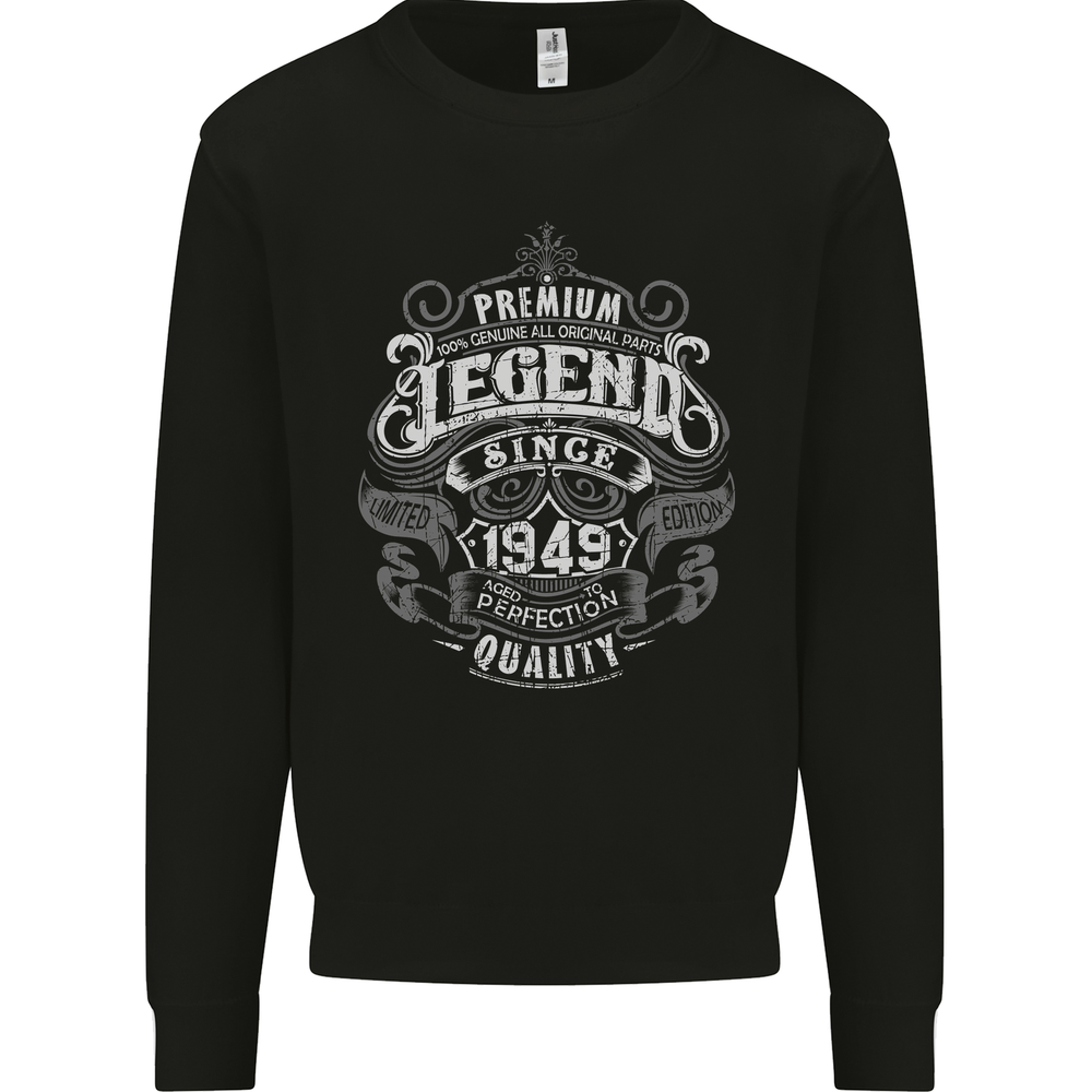 Premium Legend 76th Birthday 1949 Mens Sweatshirt Jumper