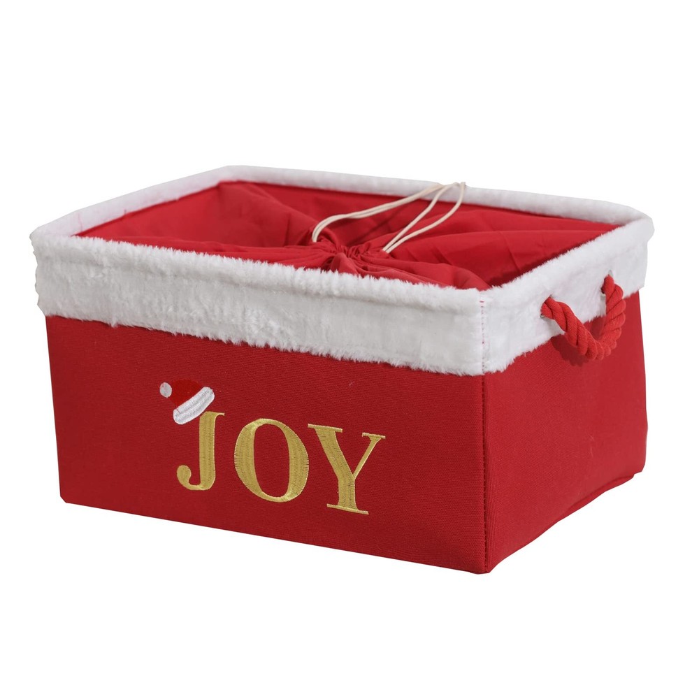 Empty Red Christmas Gift Baskets for Holiday DIY Decor