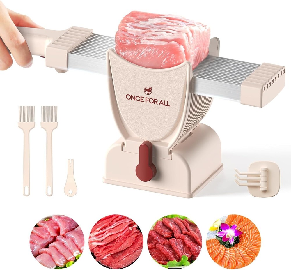 Pink Meat Slicer Cleaver Knife Set For Shredding & Slicing