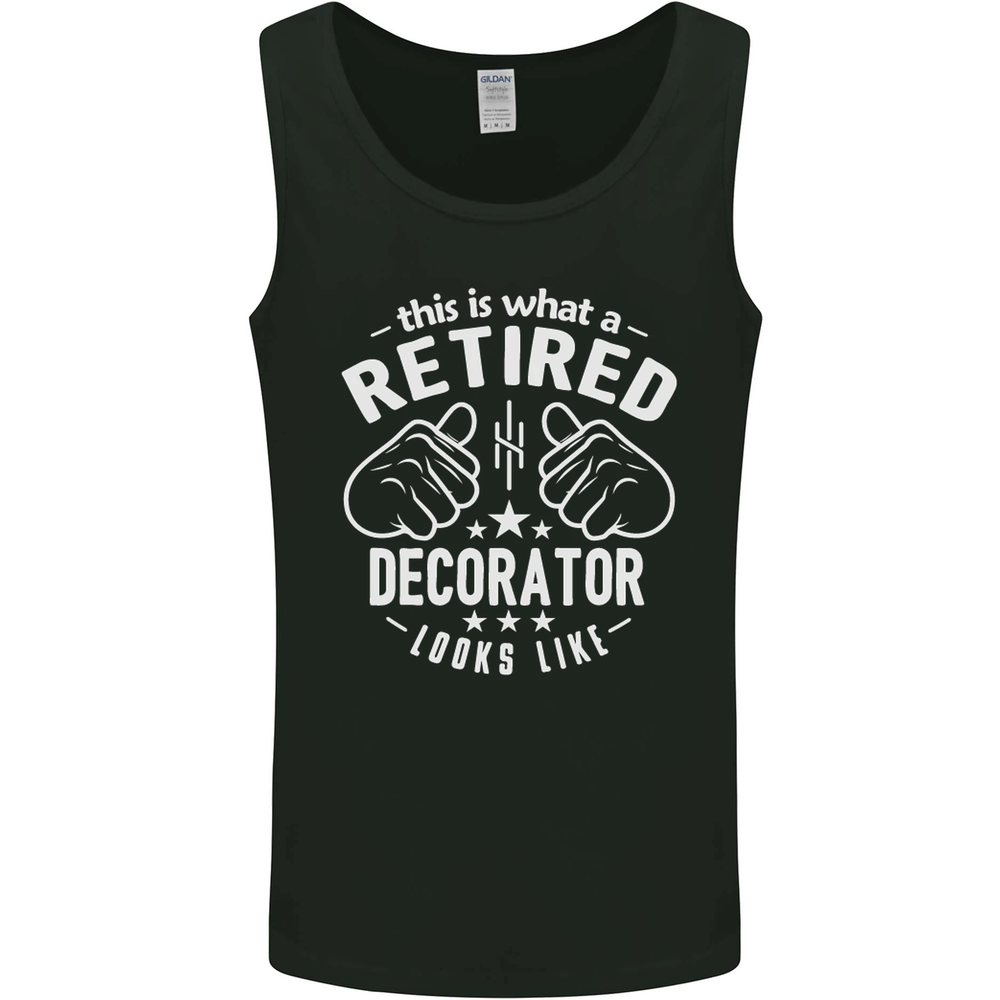 This Is What a Retired Decorator Looks Like Mens Vest Tank Top