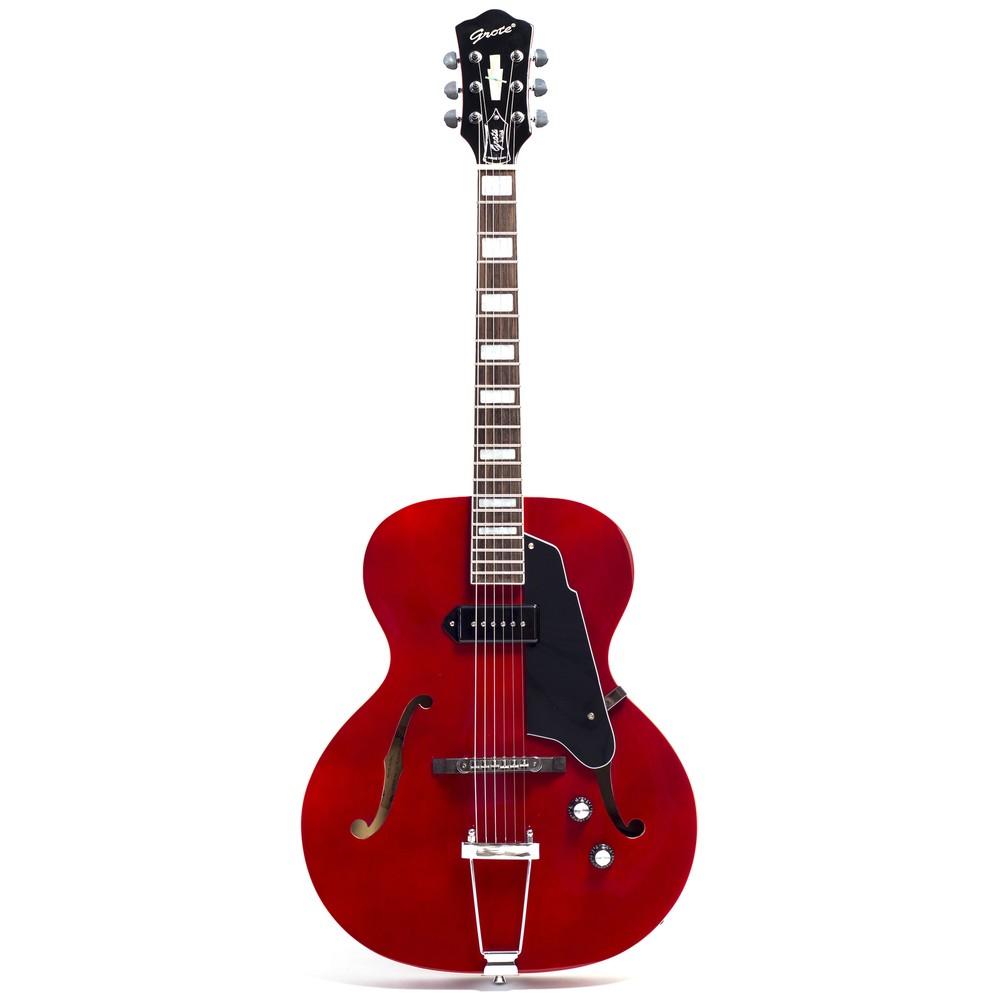 Semi-Hollow Electric Guitar Right-Handed with P90 Pickups ZT Style