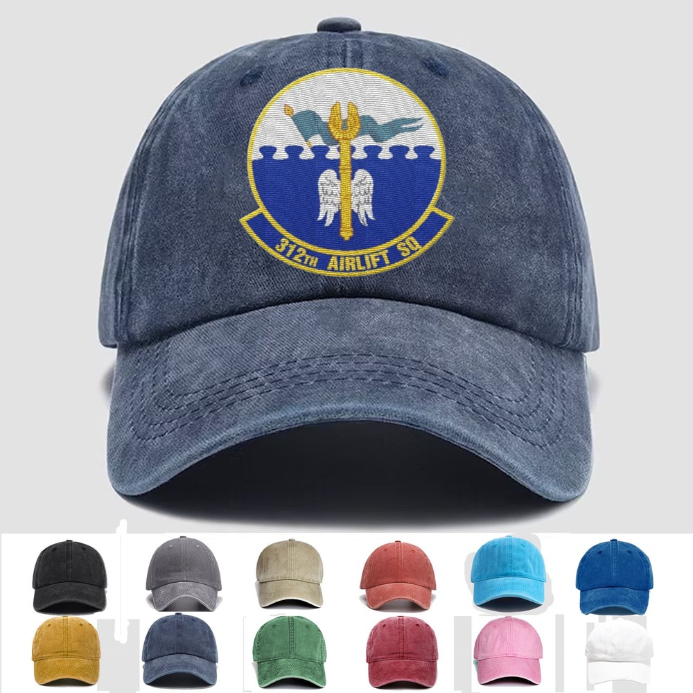 Custom Personalization Embroidered Hat 312th Airlift Squadron, Veteran Cap, Gift