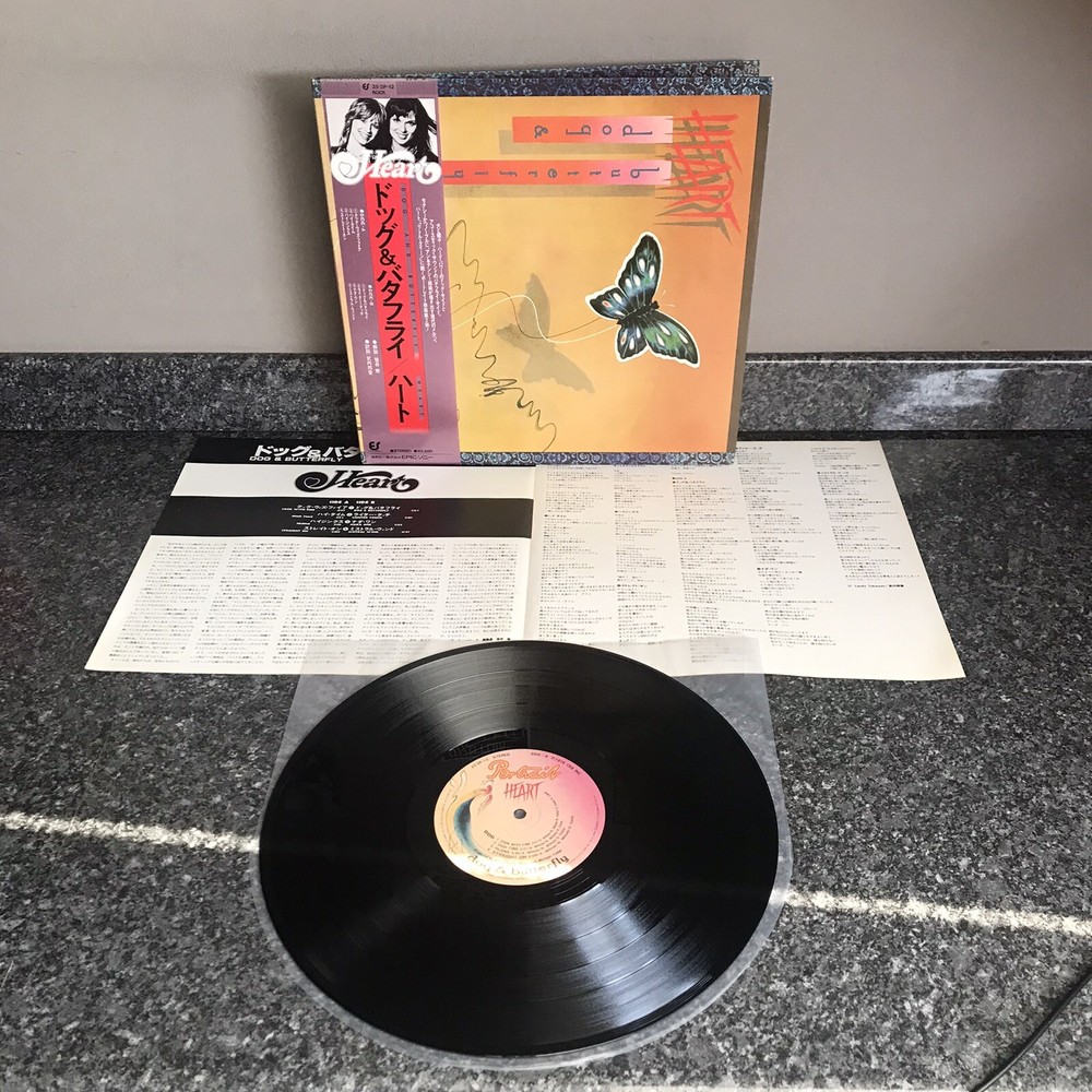 LP VINYL HEART ALBUM DOG & BUTTERFLY 25·3P-12 JAPAN 1ST PRESS 1978 EX+/EX+