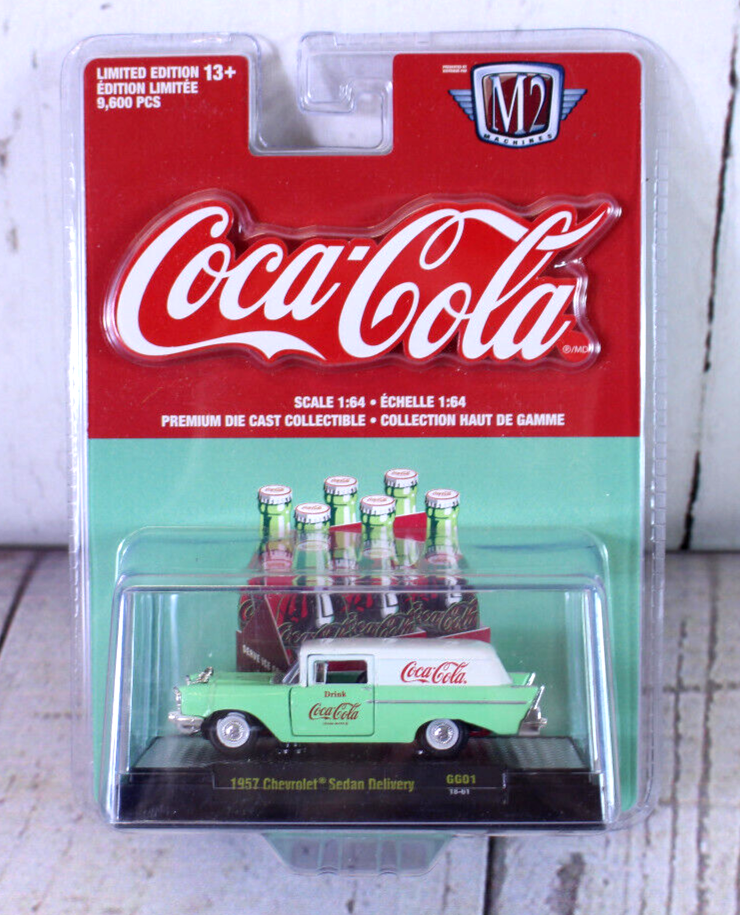 M2 Machines Coca-Cola 1957 Chevrolet Sedan Delivery GG01 18-61 Limited Edition