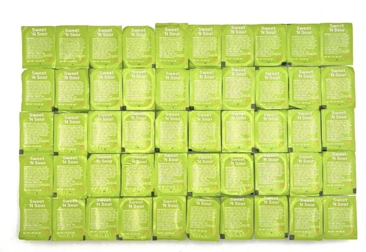 50x McDonald's Sweet N’ And Sour Sauce Dipping Chicken Nugget Sauce