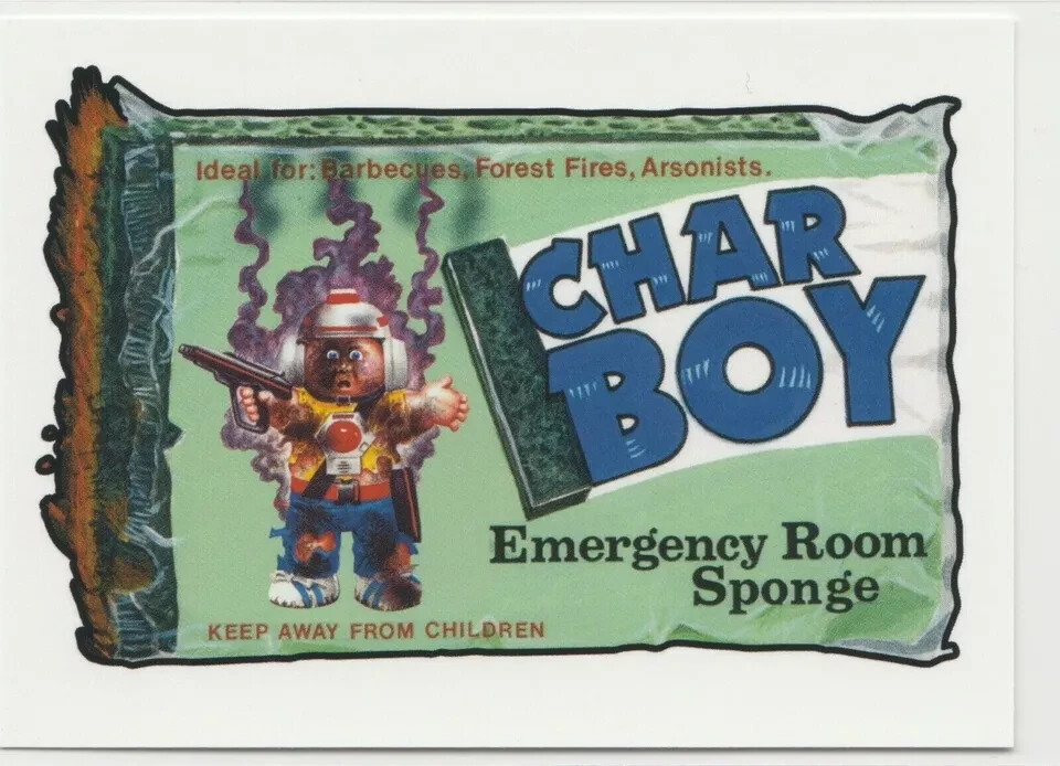 Char Boy #4 Garbage Pail Kids GPK 2019 We Hate the 90s Wacky Pails Trading Card
