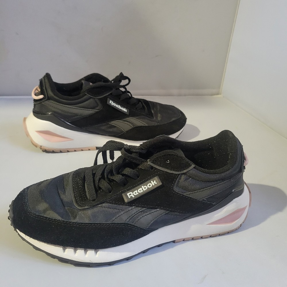 Reebok Womens Classic Galaxy 10 30155WBBQ Black Casual Shoes Sneakers Size 7.5