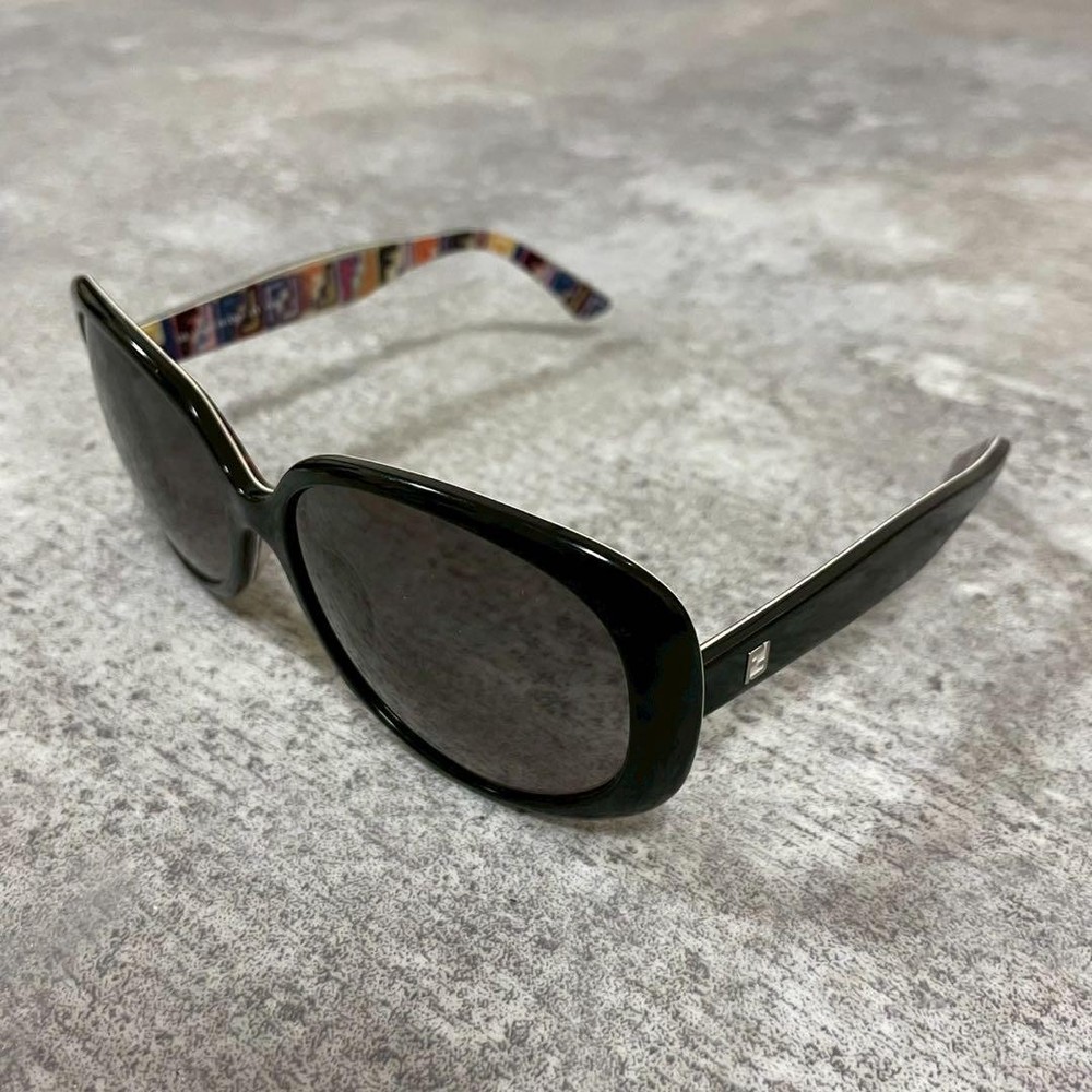 Fendi Zucca Pattern Brown Black Authentic Pre-Owned Sunglasses
