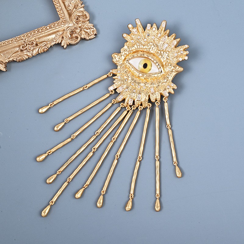 Schiaparelli vintage Eye Tassel brooch Brooch Pin WITH BOX