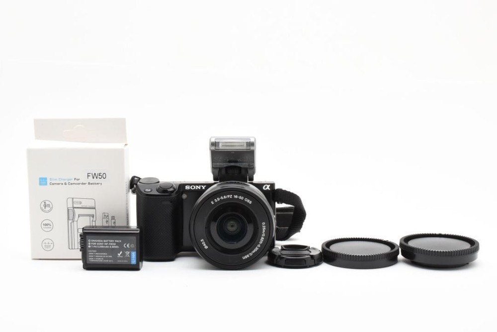 Sony NEX-5R Black Mirrorless Camera with 16-50mm OSS Lens Used