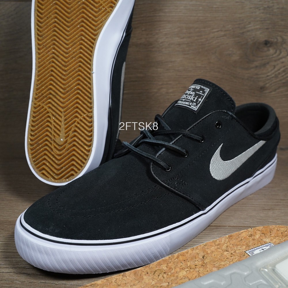 Nike SB ZOOM Stefan Janoski OG+ Black WHITE SIZE 9 MEN'S SKATE SHOES