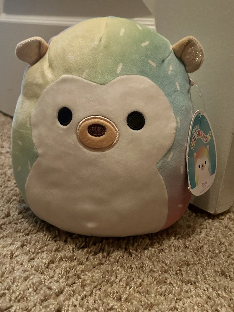 Squishmallows 12 inch Bowie the Rainbow Tie Dye Hedgehog Kellytoy plush