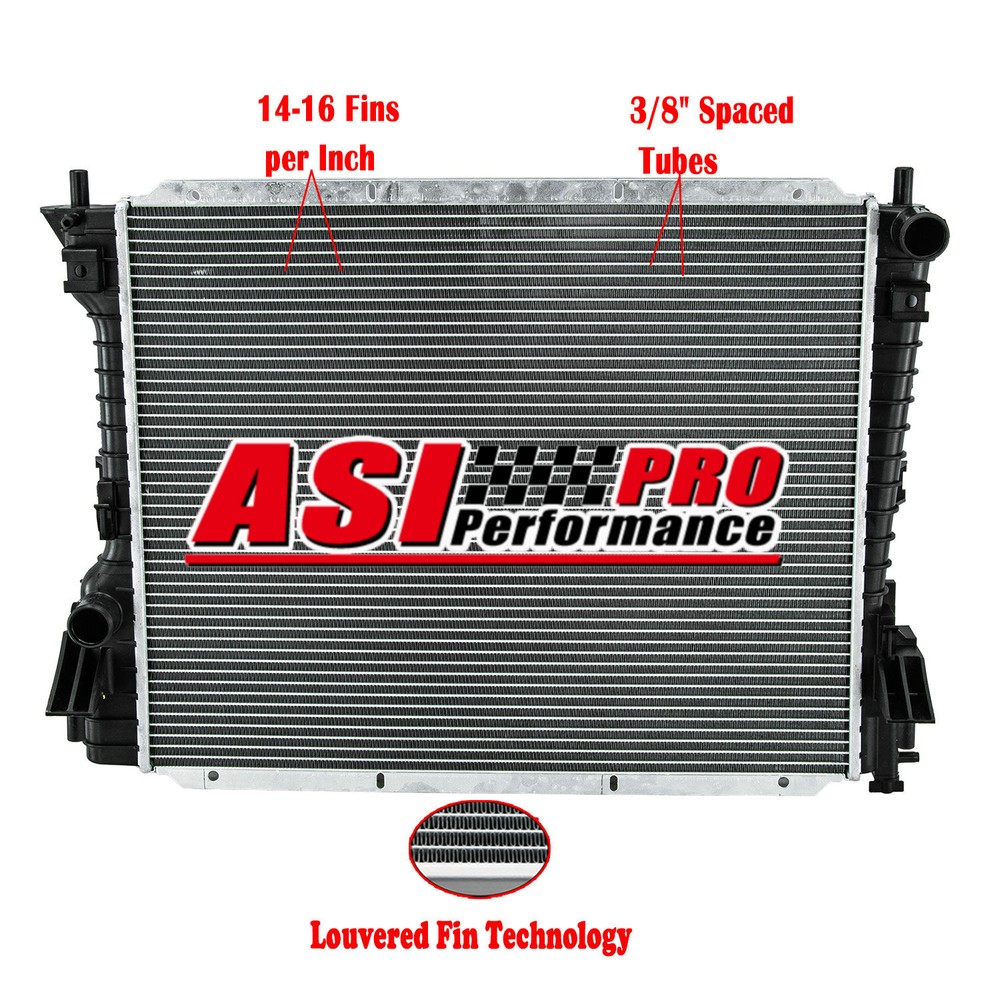 Aluminum Core Radiator for 2005-2013 2010 Ford Mustang 3.7L 4.0L 4.6L 5.0L V6 V8