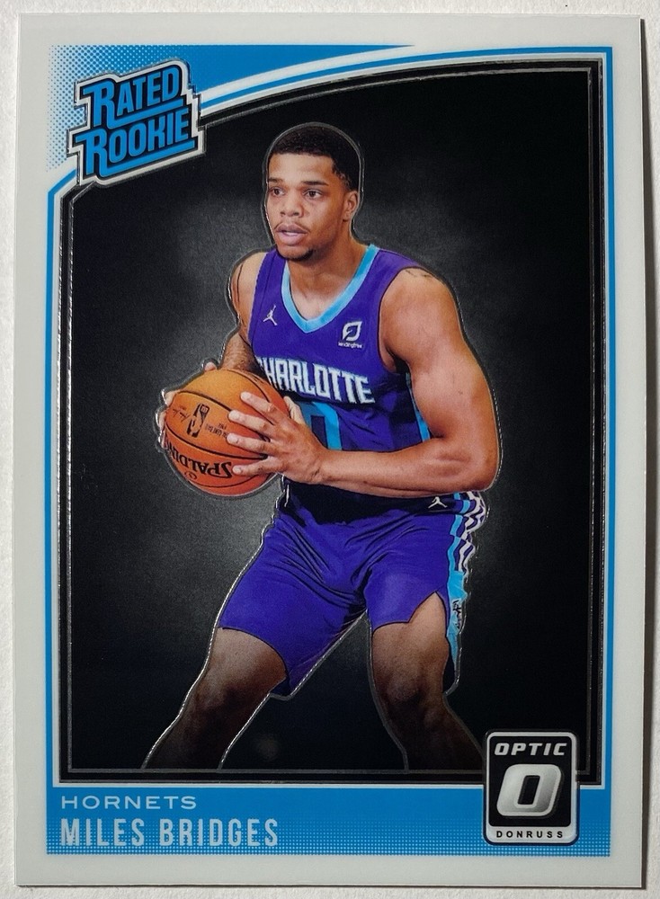 2018-19 Panini Donruss Optic Basketball Miles Bridges Rated Rookie #172 Hornets.