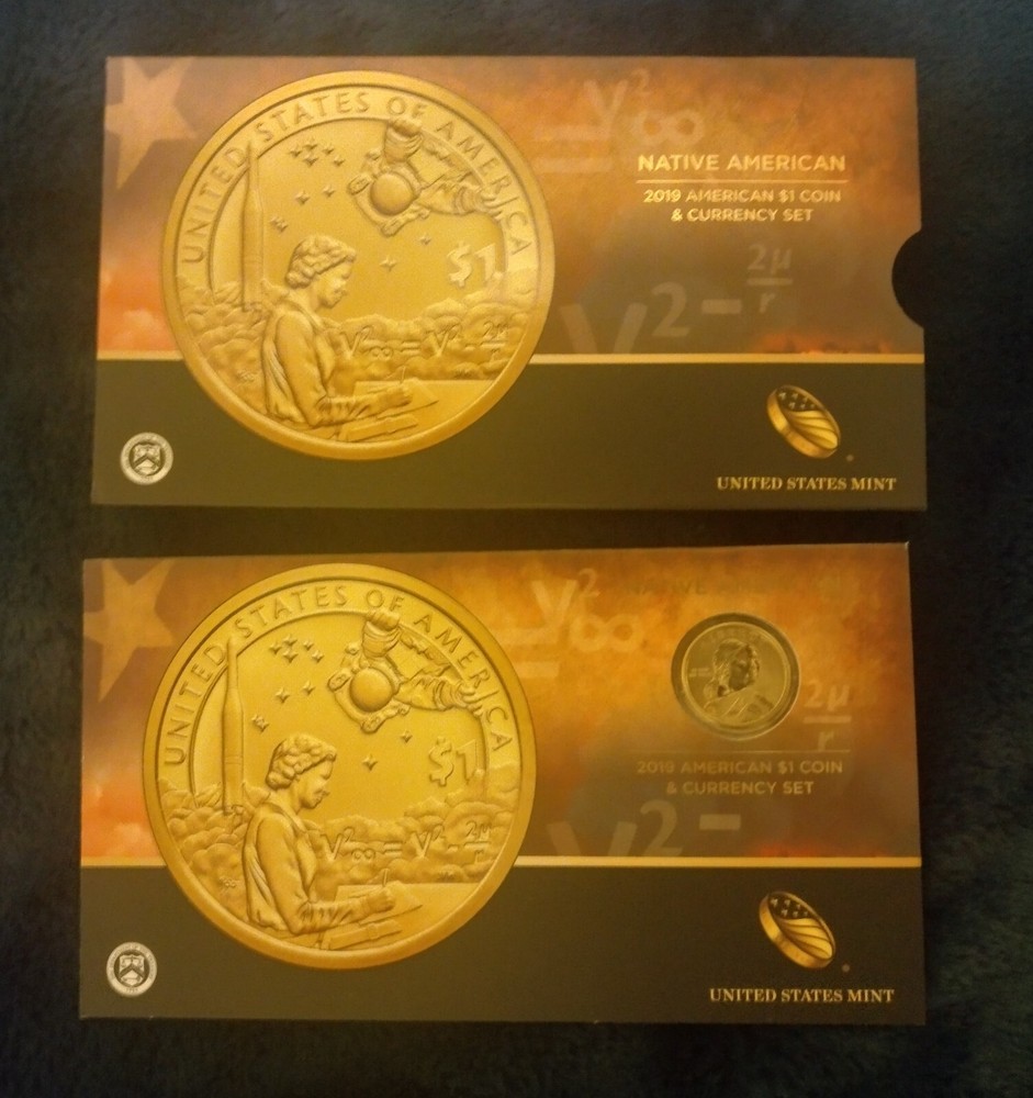 2019 Native American $1 Coin & Currency Set Contributions to the Space Program