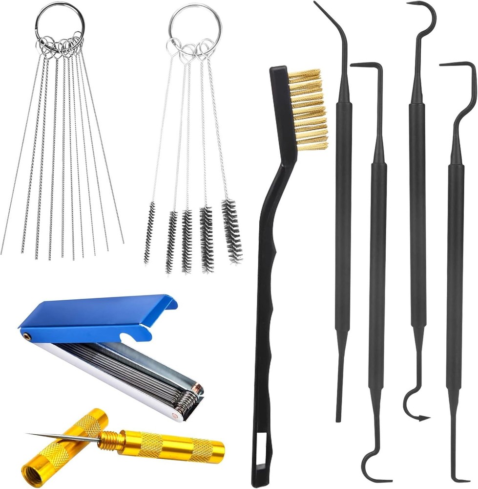 9Pcs Carburetor Cleaning Tool, Carb Jet Cleaning Kit & Welding Tip Cleaner with