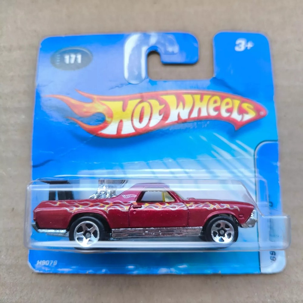 Hot Wheels SHORT CARD 2005 HW 69 EL CAMINO RED