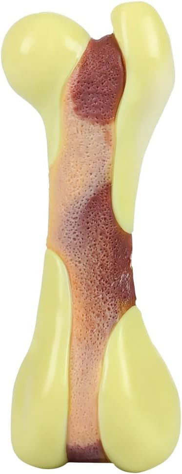 Tikaton Dog Chew Toys for Aggressive Chewers, Peanut Small, Yellow, Brown