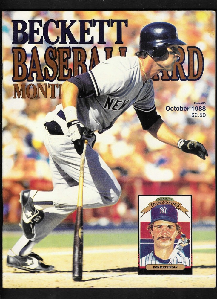 October 1988 Beckett Baseball Card Monthly Issue 43 Don Mattingly Cover MINT Condition
