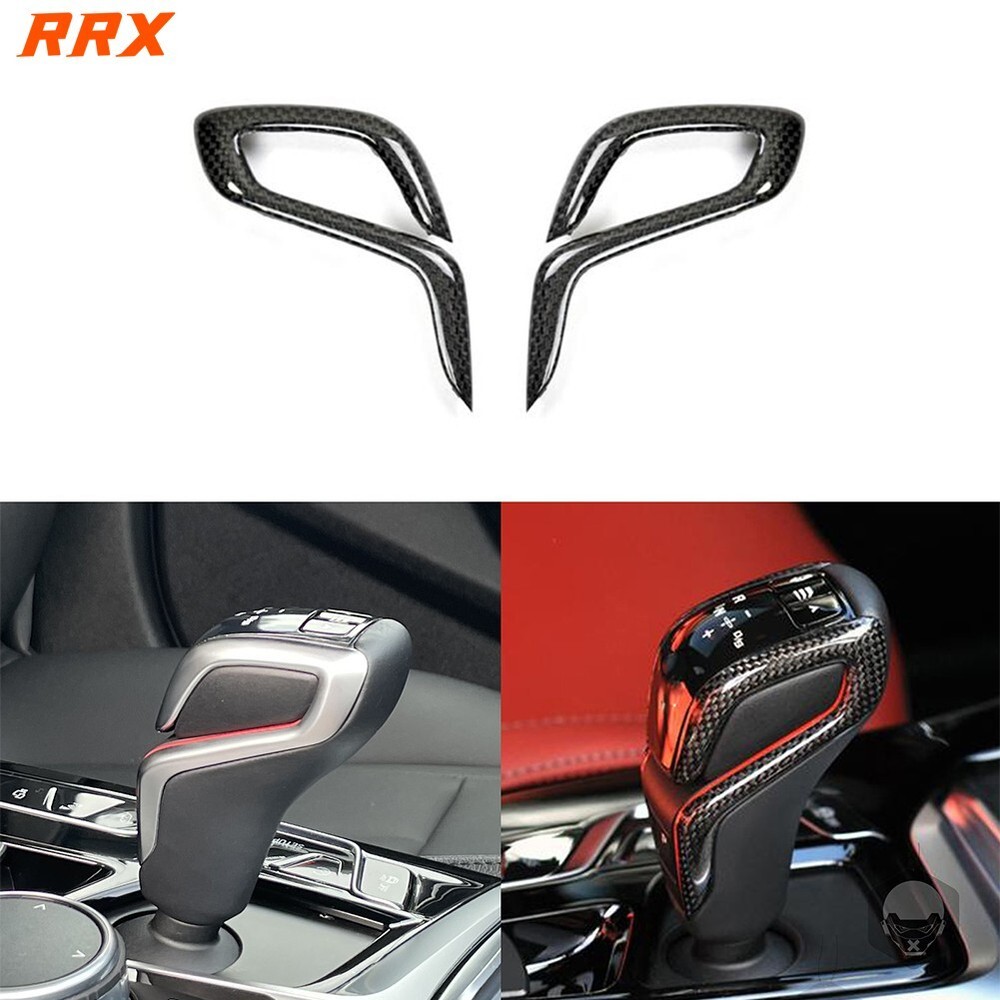 Real Carbon Fiber Gear Shift Knob Replace Cover For BMW M5 F90 X3 X4 M40i iX3