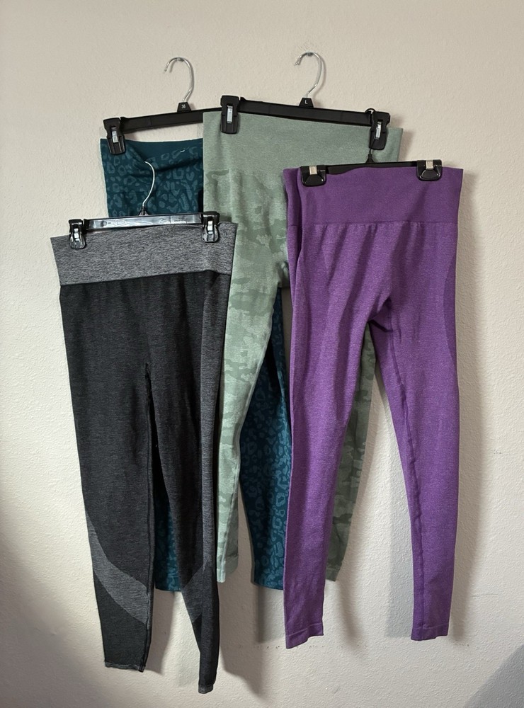 Lot Of 4 Large Women’s Different Color Leggings Lot