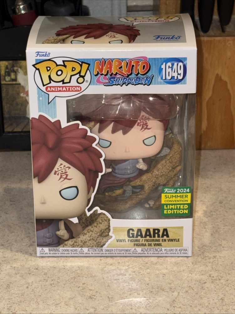 SDCC Exclusive Funko Pop Naruto Shippuden Gaara #1649 Gamestop Edition  