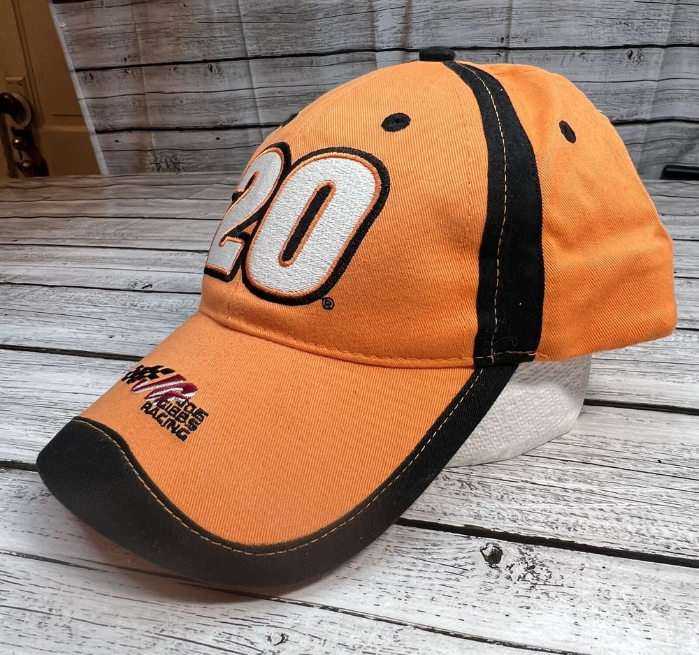 Orange Winners Circle Tony Stewart #20 Joe Gibbs Racing Hat Cap Adjustable