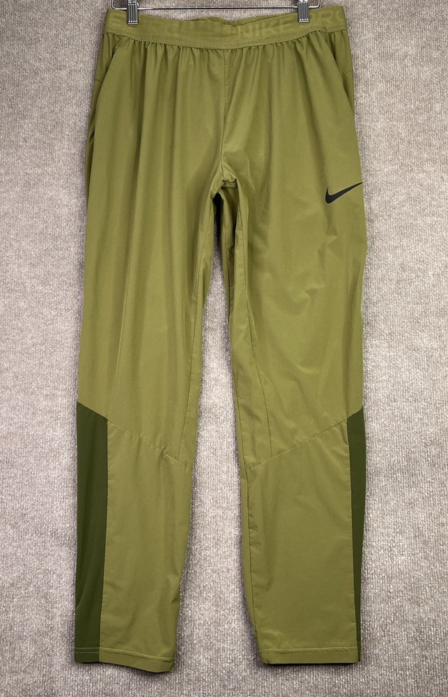Nike Pro Flex Vent Pants Max Mens Large Green Training Dri-Fit DM5948