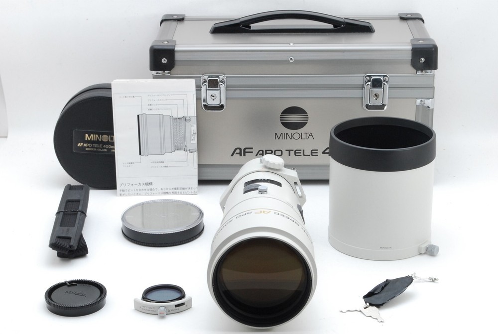 Minolta AF Apo Tele 400mm f4.5 G High Speed Lens for Sony A Mint Condition from Japan